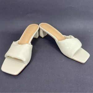 NIB Just Fab Caroline Birch Heeled Sandals Size 10